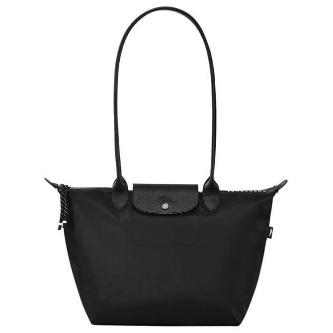 Longchamp Le Pliage Energy Black Long Handles Crossbody Bag